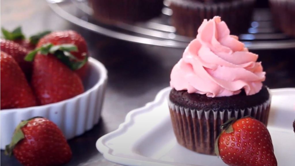 strawberry and nutella cupcakes recipe