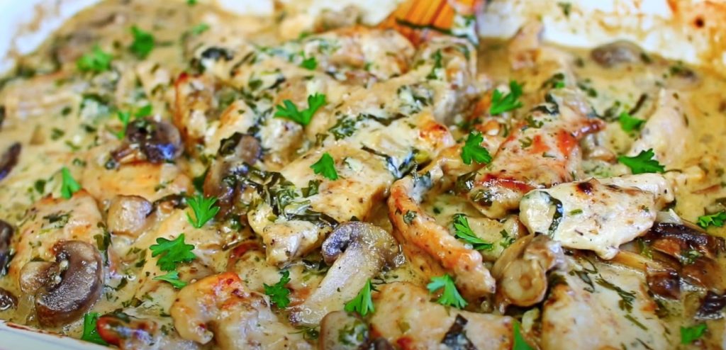 chicken mushroom casserole recipe