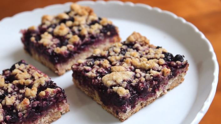blueberry almond snack bars recipe