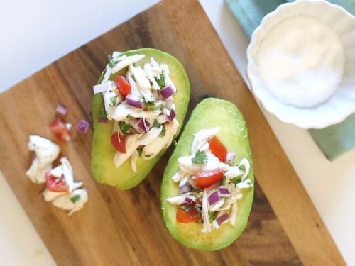 crab salad avocado boats recipe