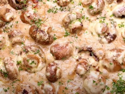 chicken and mushrooms with bacon recipe