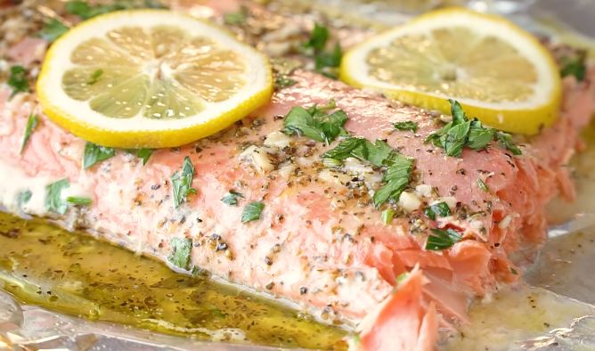 lemon herb baked salmon recipe