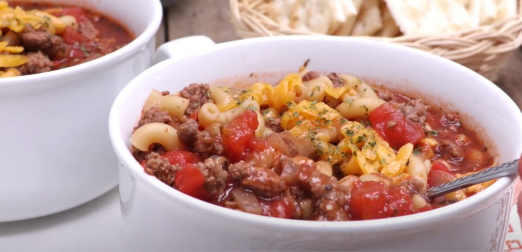 savory hamburger soup recipe