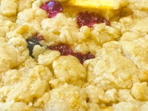 peach and blueberry crumble recipe
