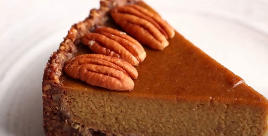 maple-pumpkin pie with walnut crumble recipe