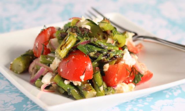 roasted asparagus salad with goat cheese recipe