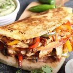 chicken quesadillas with blue cheese and caramelized onions recipe