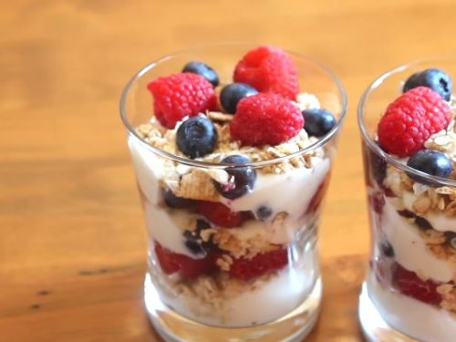 mixed nuts and fruits parfait recipe