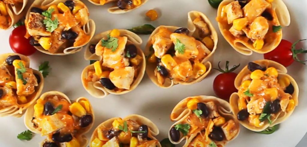 chicken enchilada cups recipe