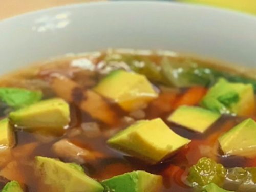chicken-and-avocado soup recipe
