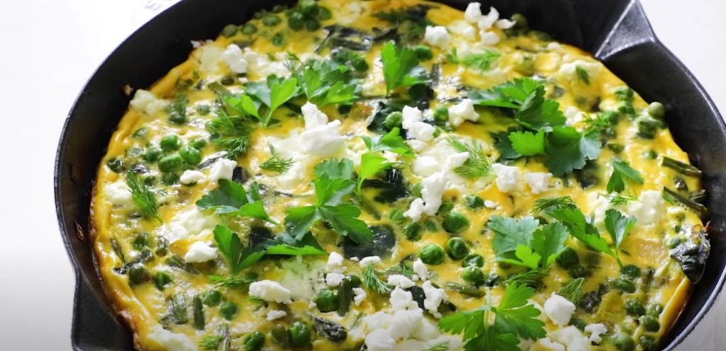 asparagus and bok-choy frittata recipe