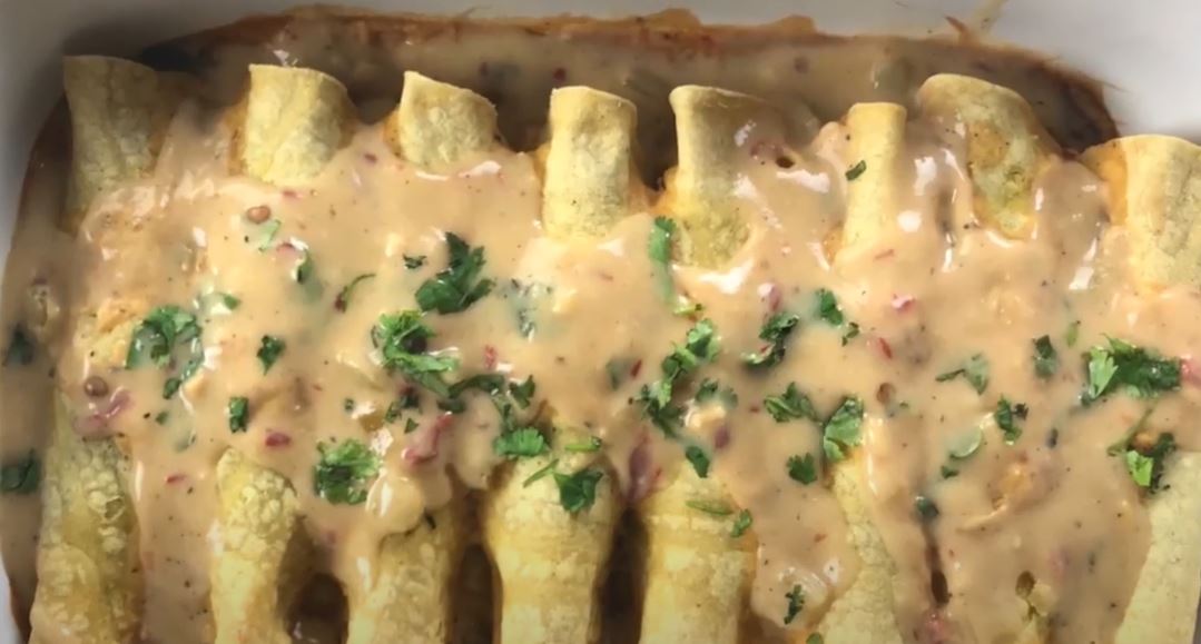 Breakfast Enchiladas with Poblano Sauce Recipe