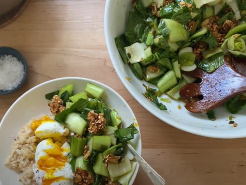 almond and baby bok choy asian salad recipe