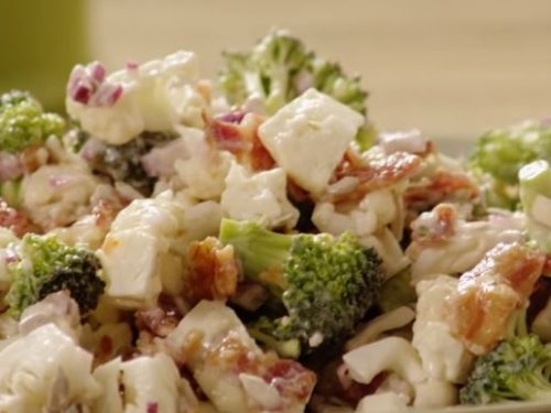 broccoli and cauliflower salad recipe