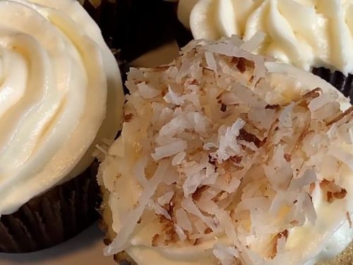 coconut cupcakes with cream cheese frosting recipe