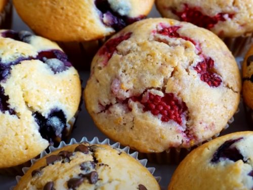 dried cherry buttermilk muffins with almond streusel recipe