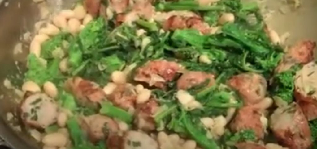 lemony broccoli rabe with white beans recipe