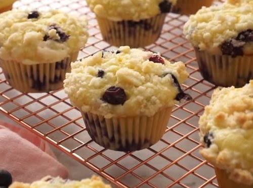 blueberry cream muffins recipe
