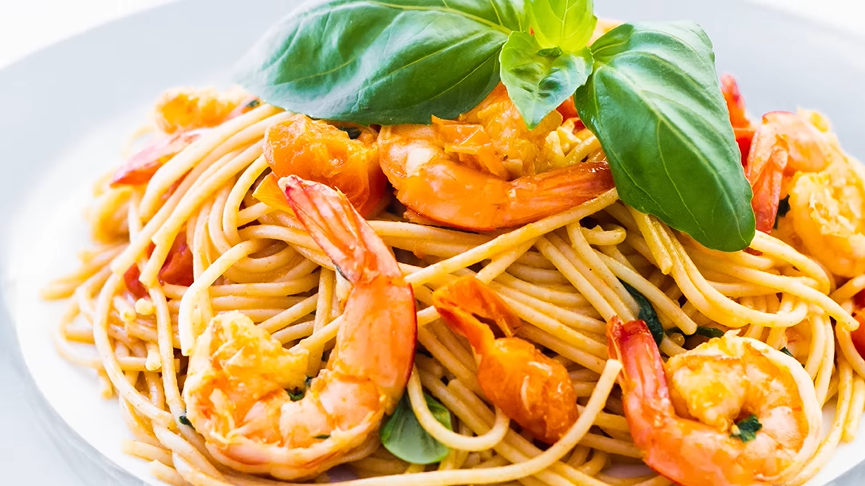 asiago lemon tomato pasta with shrimp recipe