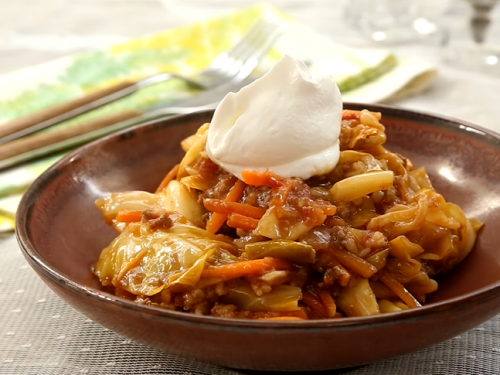 baked cabbage roll casserole recipe