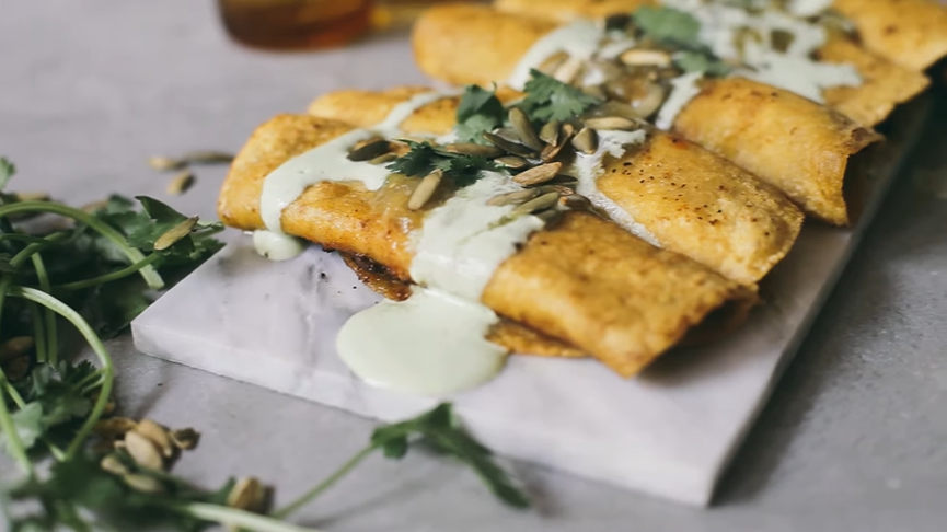 baked sweet potato taquitos recipe