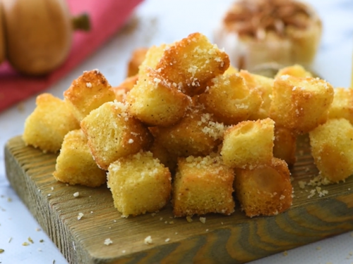 baked tuscan bread croutons recipe