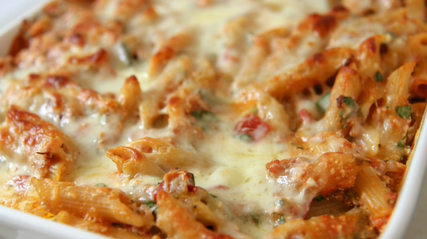 baked ziti with spinach recipe