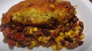 Beef and Cornbread Casserole Recipe