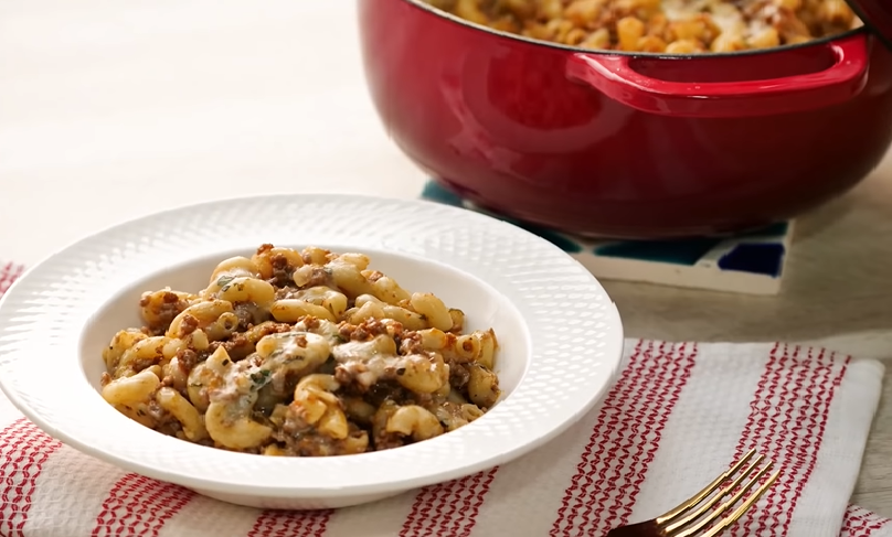 beef macaroni dinner recipe