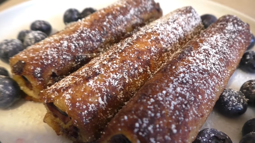 blueberry french toast roll ups recipe