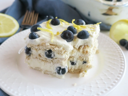 blueberry lemon icebox cake recipe
