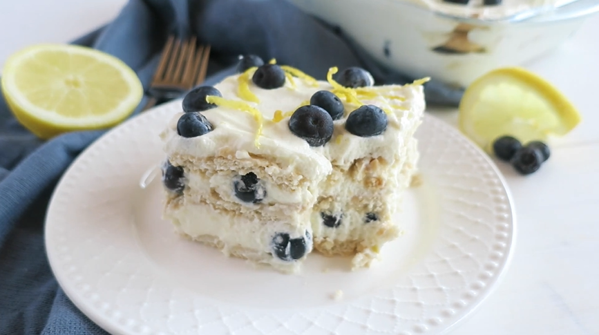 blueberry lemon icebox cake recipe