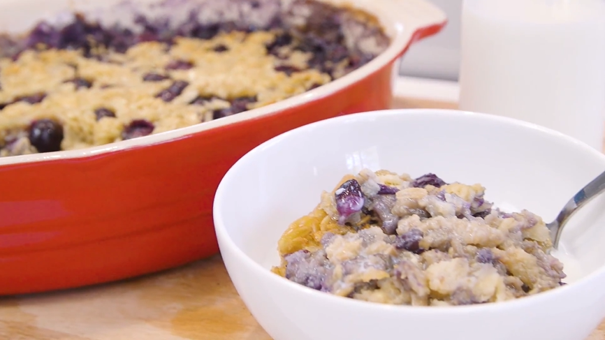 blueberry pecan baked oatmeal recipe
