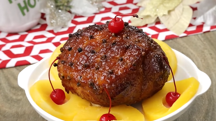 brown sugar baked ham with pineapple recipe