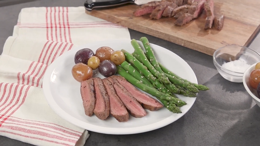 broiled asian-style flat iron steak recipe