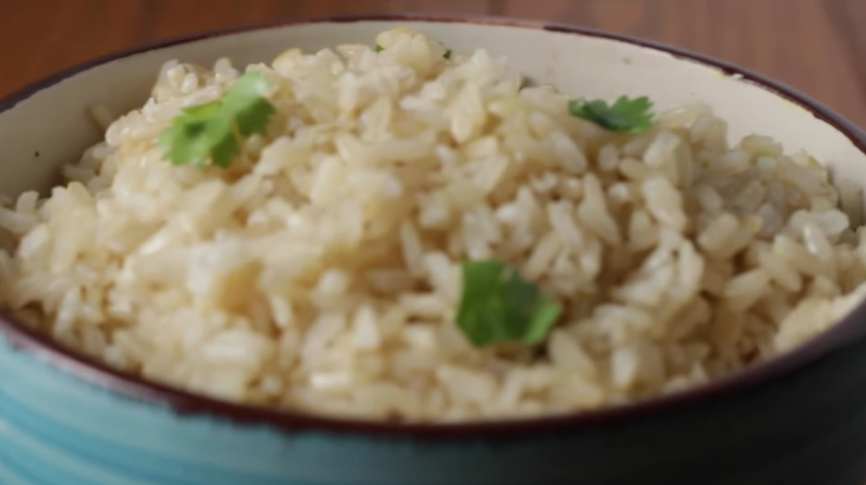 brown coconut rice with cilantro recipe