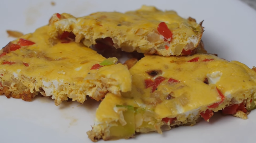 caramelized onion red pepper and zucchini frittata recipe