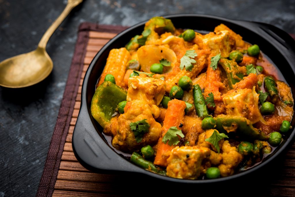 cauliflower, potato, and pea curry recipe