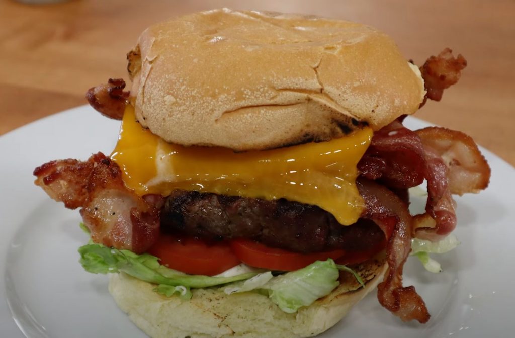 Cheddar BLT Burger with Tarragon Russian Dressing Recipe