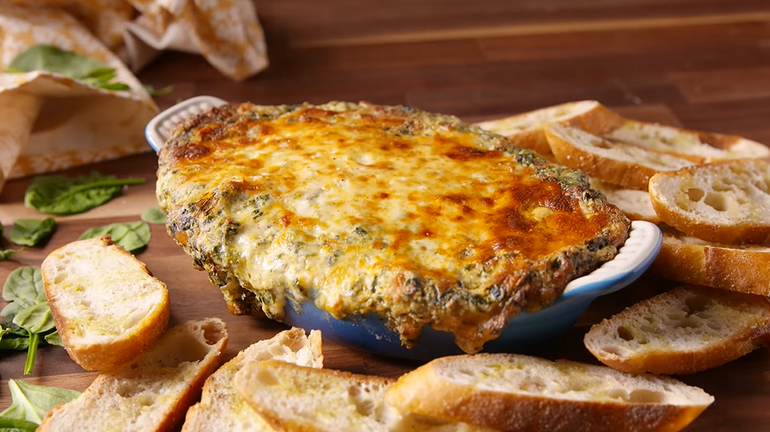 cheesy spinach and bacon dip recipe