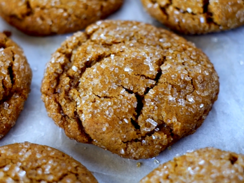 chewy ginger molasses cookies recipe