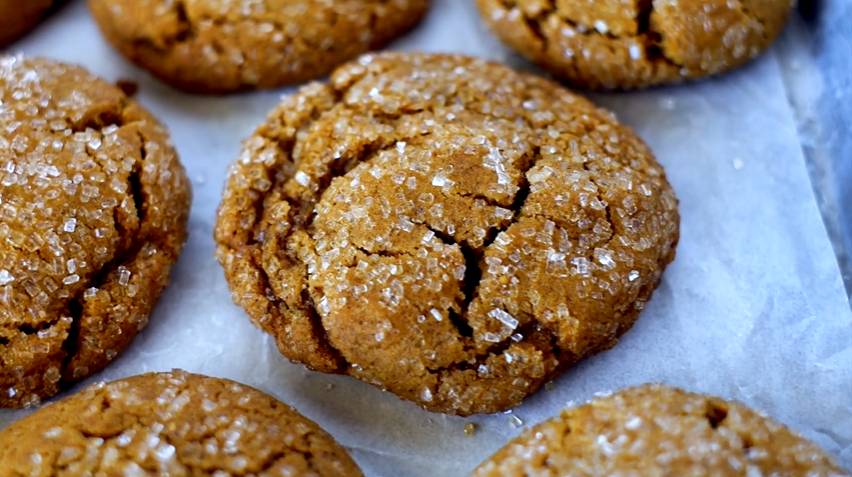 chewy ginger molasses cookies recipe