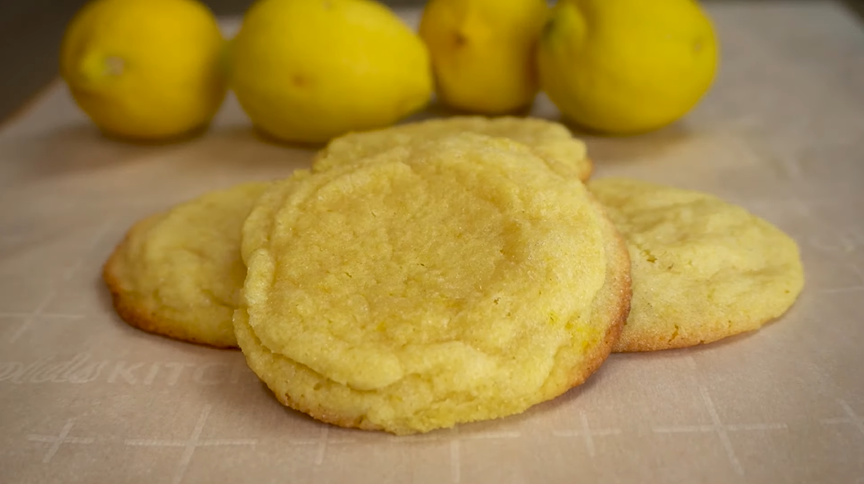 chewy lemon sugar cookies recipe