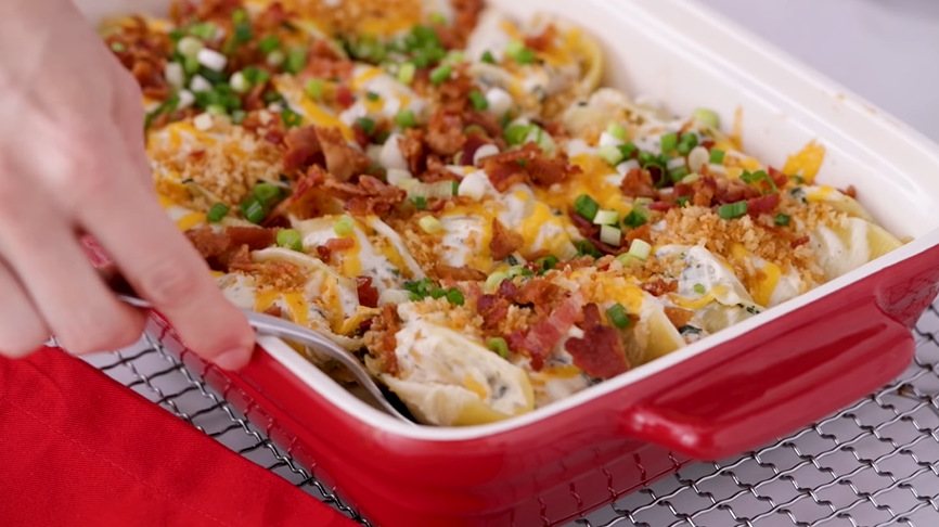 chicken bacon ranch stuffed shells recipe