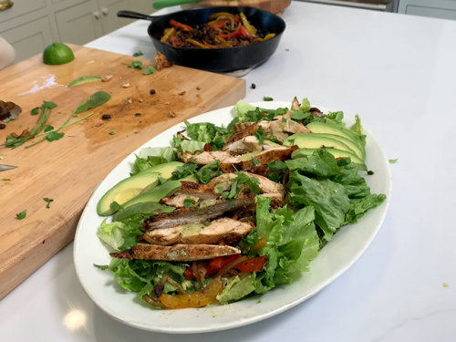 chicken fajita salad recipe