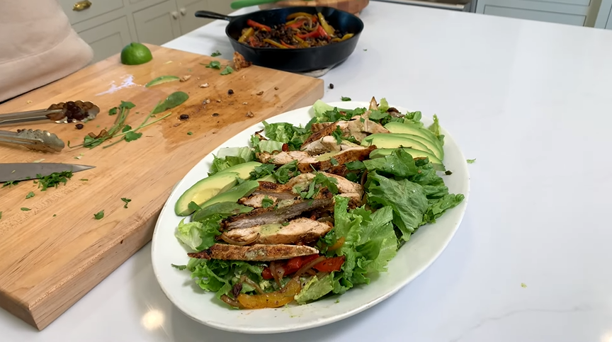 chicken fajita salad recipe