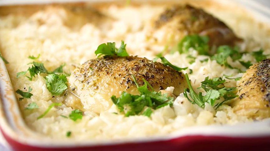 chicken rice bake recipe