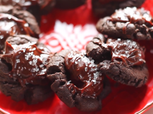 chocolate cherry blossom cookies recipe