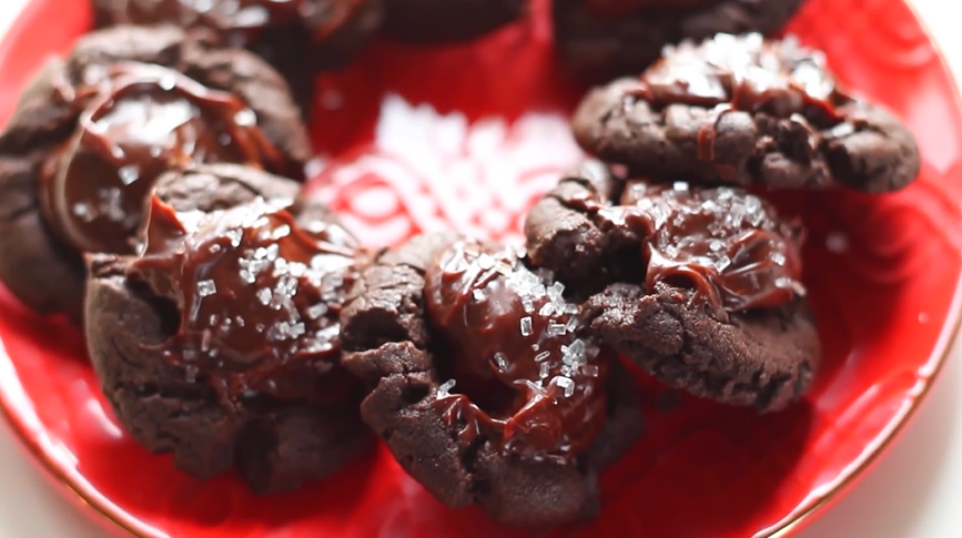 chocolate cherry blossom cookies recipe