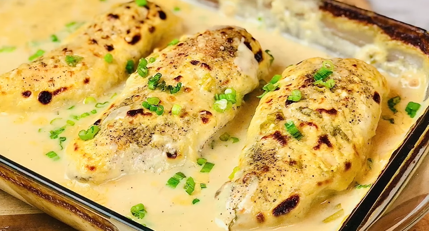 creamy baked asiago chicken recipe